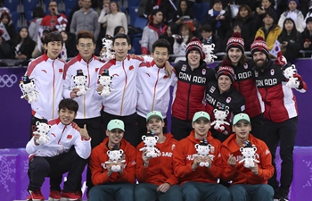 Hungary wins men's 5000m short track speed skating relay gold at PyeongChang Games