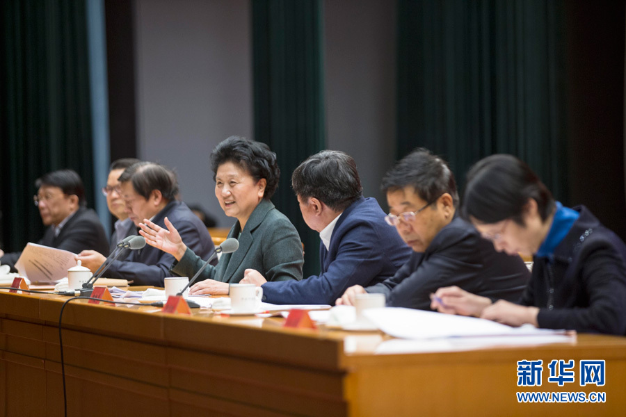 1月16日，中共中央政治局委員、國務院副總理劉延東在北京出席&ldquo;加強和改進新形勢下高校思想政治工作專題研討班&rdquo;開班式。 新華社記者崔新鈺 攝