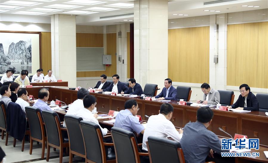 9月21日，中宣部在北京召開中央媒體駐外機(jī)構(gòu)外宣工作座談會。中共中央政治局委員、中央書記處書記、中宣部部長劉奇葆出席座談會并講話。新華社記者 謝環(huán)馳 攝 