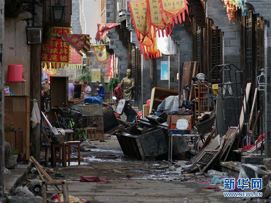 （關注&ldquo;利奇馬&rdquo;&middot;圖文互動）（2）古城洪災 八方馳援&mdash;&mdash;洪水災害下的浙江臨?，F(xiàn)場目擊