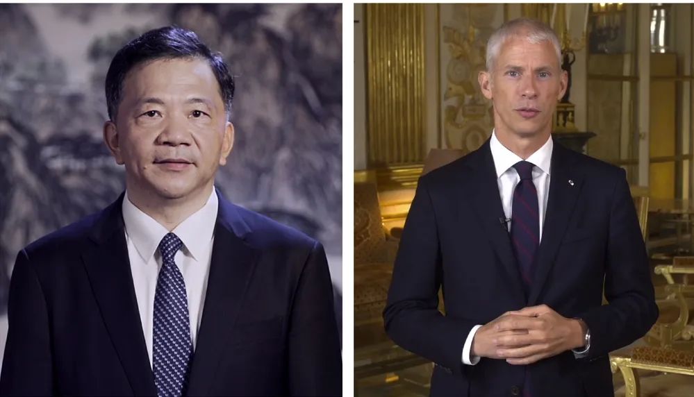 中宣部副部長，中央廣播電視總臺臺長、  總編輯慎海雄與法國文化部部長弗蘭克&middot;里斯特  共同宣布項目啟動