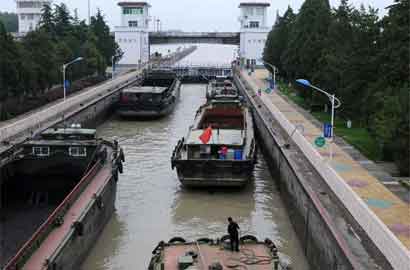 京杭古運(yùn)河蘇北航段借力&ldquo;綠色航運(yùn)&rdquo;煥發(fā)生機(jī)