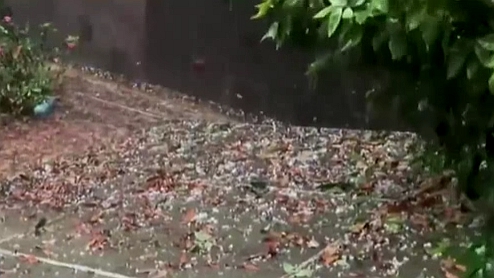 福建漳州：強(qiáng)對(duì)流天氣來襲 出現(xiàn)雷雨大風(fēng)和冰雹