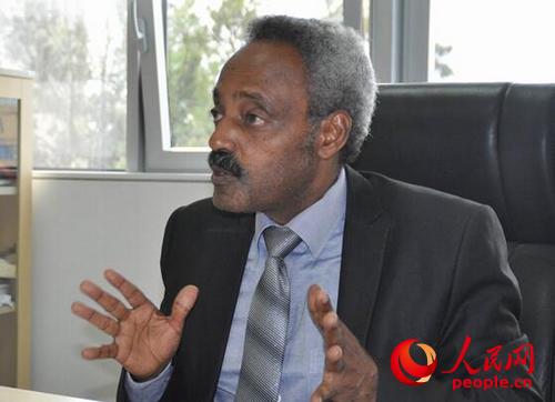 非盟委員會中國項(xiàng)目協(xié)調(diào)官范塔洪大使   人民網(wǎng)記者常紅攝