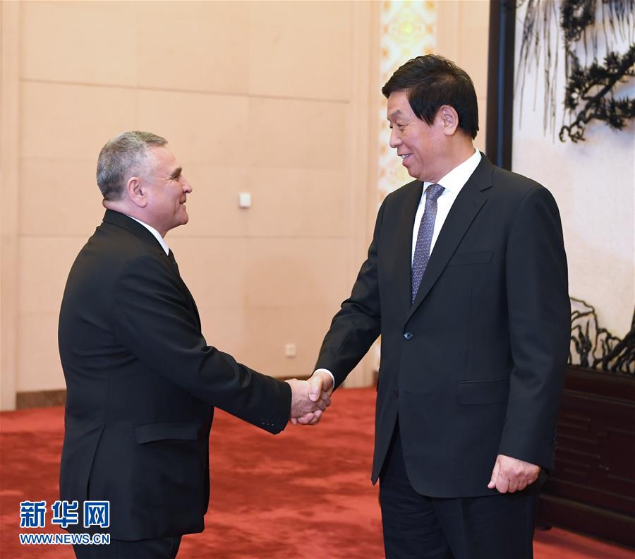 (時政)栗戰(zhàn)書會見土庫曼斯坦國民會議副主席巴巴耶夫