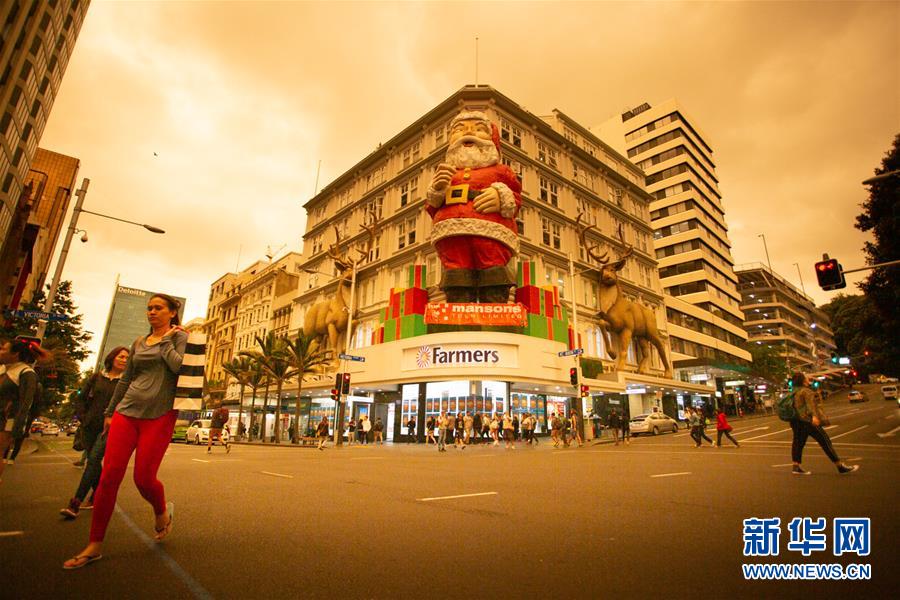 (國(guó)際)(8)澳大利亞大火煙塵籠罩新西蘭北島北部