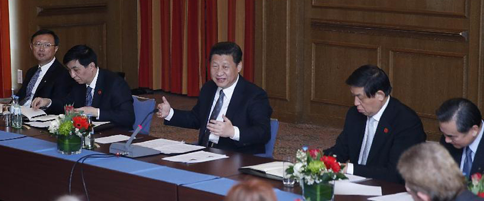 習(xí)近平同德國漢學(xué)家、孔子學(xué)院教師代表和學(xué)習(xí)漢語的學(xué)生代表座談