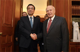 李克強:中國將希臘視為好朋友、好伙伴