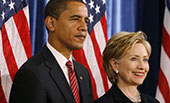 希拉里&ldquo;?；?rdquo;奧巴馬，現(xiàn)時(shí)而已？