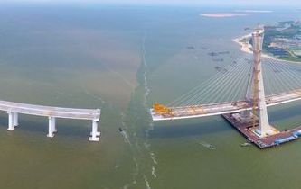 海南鋪前大橋主橋有望10月合龍 鋪前到?？趦H20分鐘