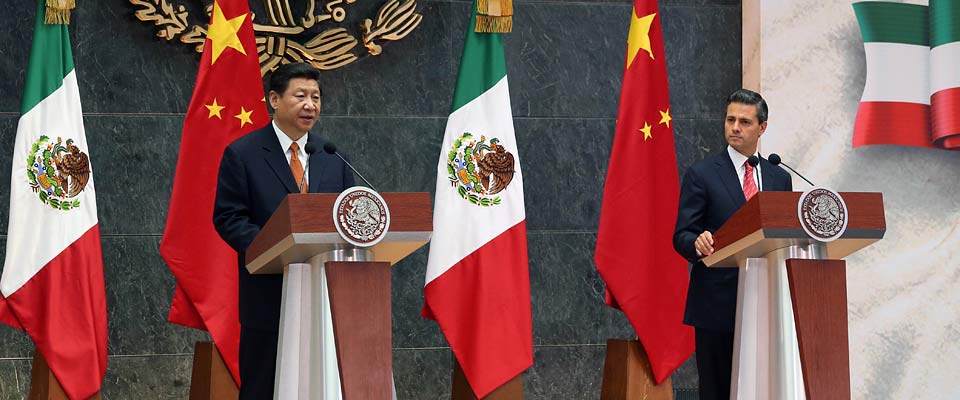 2013年6月，中墨元首共同會(huì)見記者