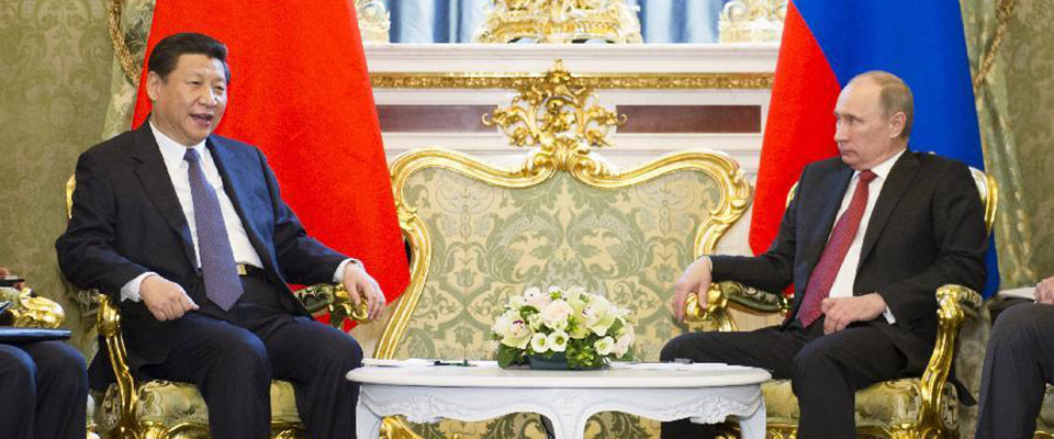 2013年3月，習(xí)近平與普京舉行會(huì)談