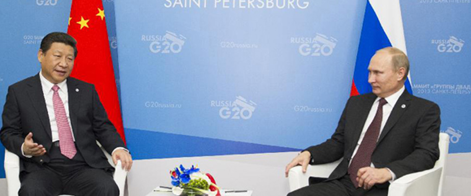 2013年9月，習(xí)近平會(huì)見俄羅斯總統(tǒng)普京